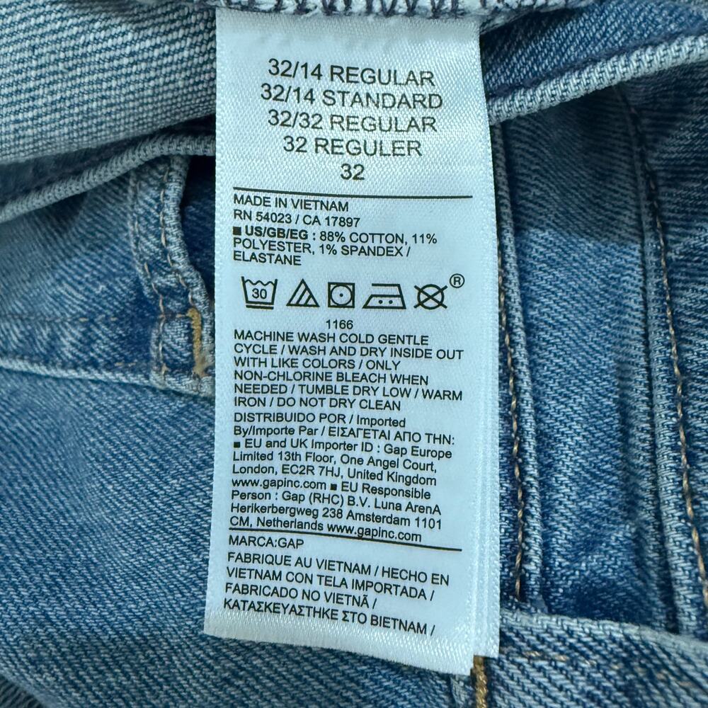 NWT Gap High Rise ’90s Slim Straight Jeans 32 14 - Picture 12 of 13